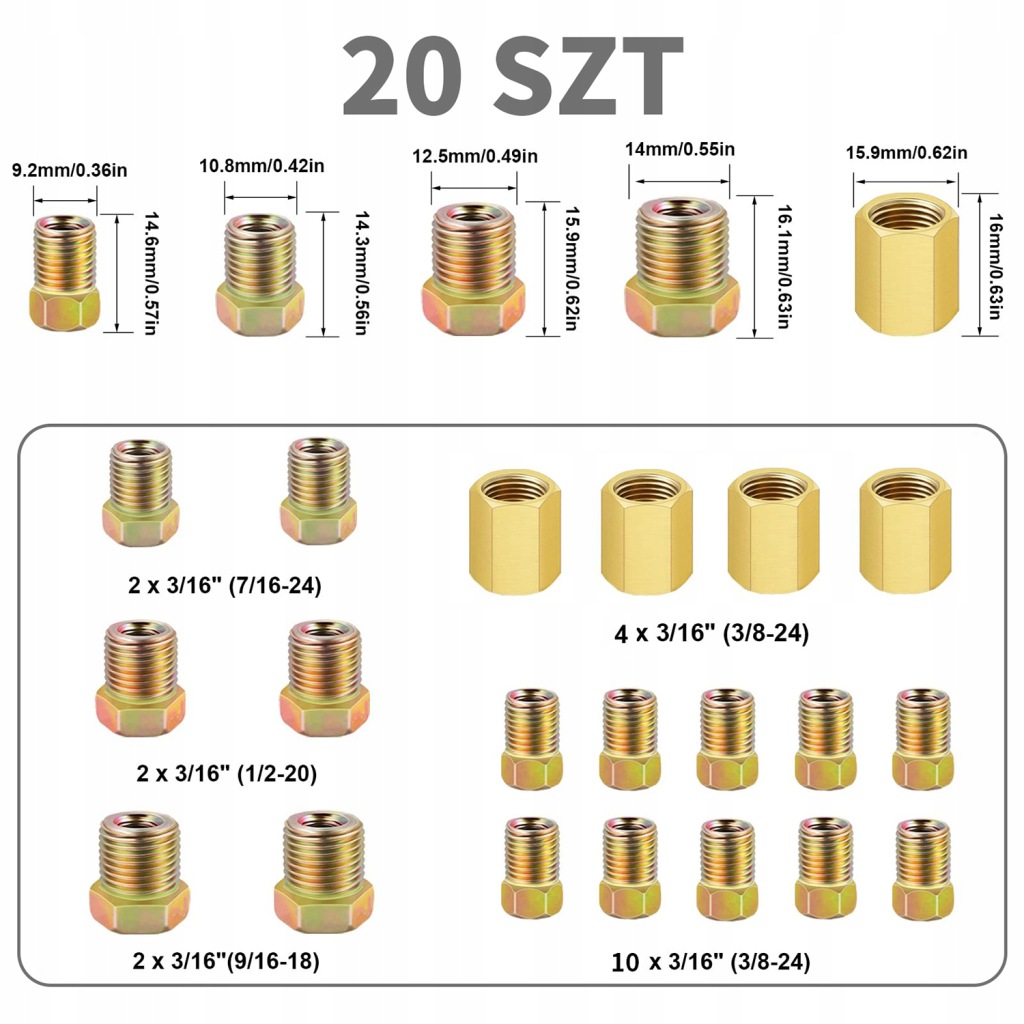 Набор провода тормозные трубка медная 7.5m trustworthy8 в Украине