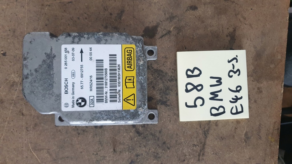 фото №1, Модуль датчик подушка безпеки bmw e46 e39 bosch 0285001458 6912755