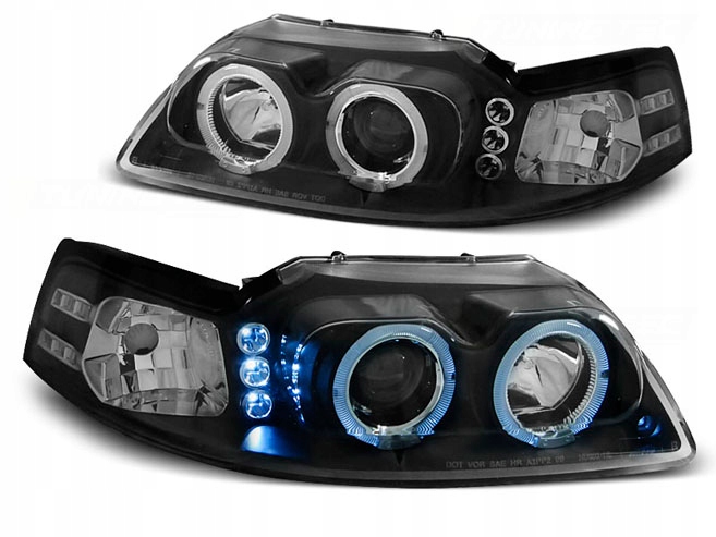 фото №1, Лампи ford mustang iv 98-04r кільця led black