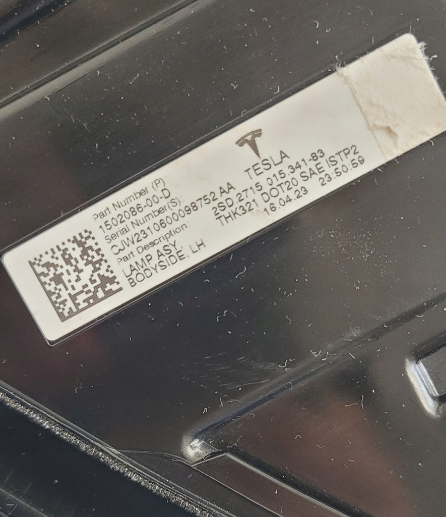 фото №11, Лампа левая задняя задняя led tesla y tesla 3 1502086-00-d 2020-2023