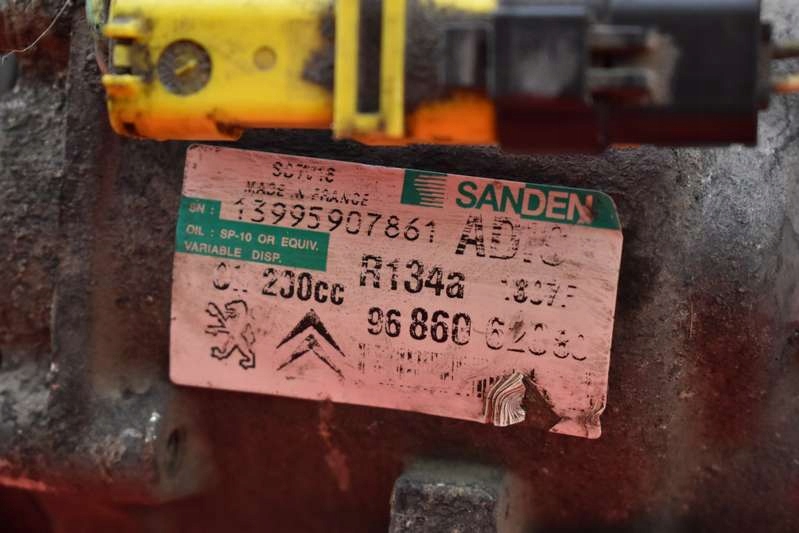 фото №6, Компресор насос кондиціонера 9686062080 citroen jumpy 2 ii 2.0 hdi 120 km