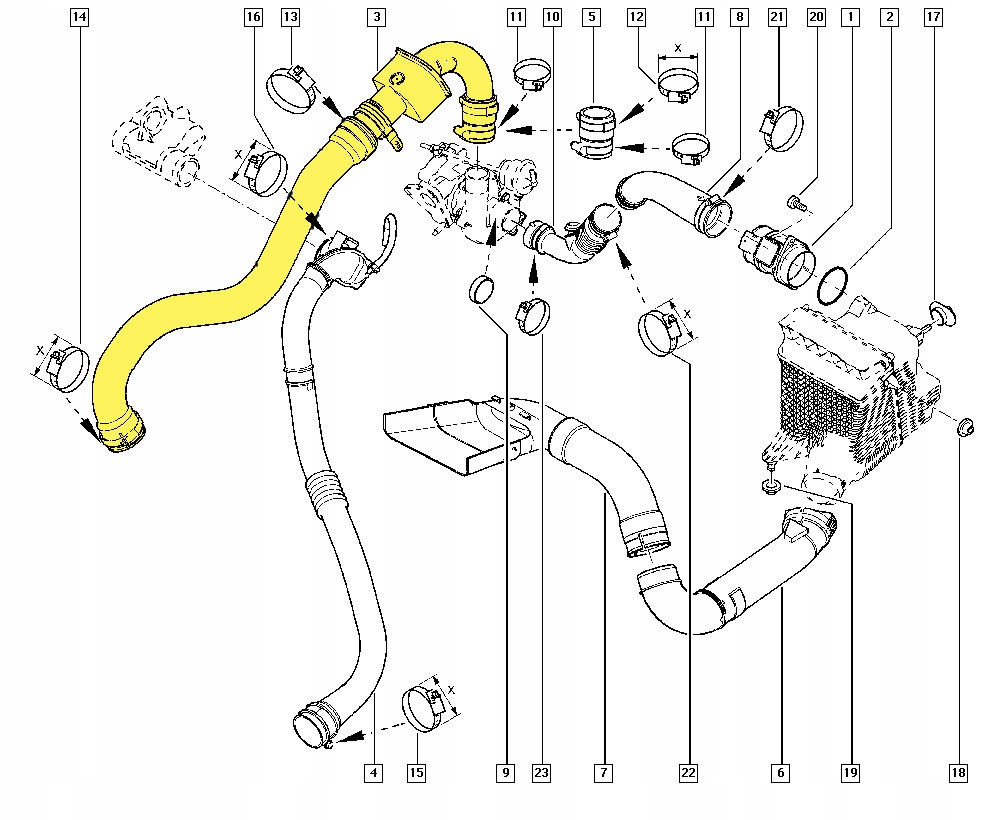 фото №2, Wąż интеркулер renault scenic 1.5 dci 8200240894