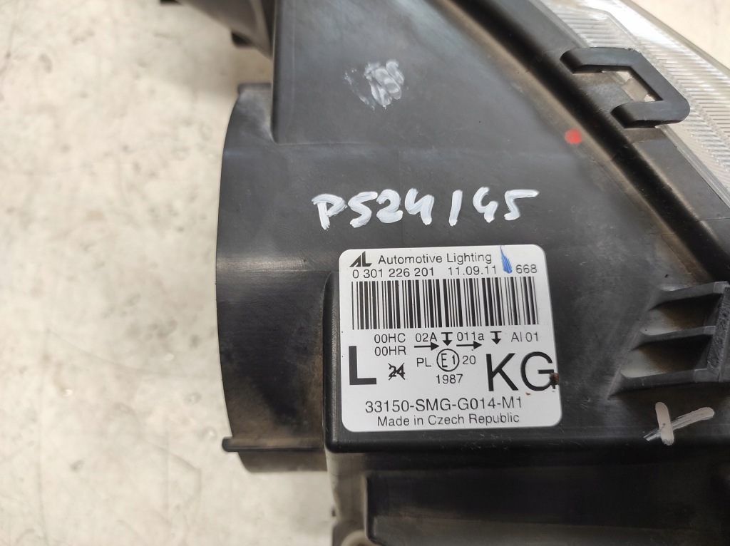 фото №9, Honda civic 8 viii ufo 06- лампа левая перед 33150-smg-g014-m1