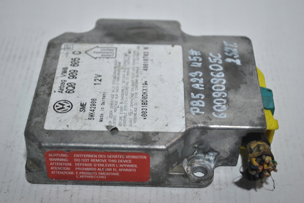 фото №7, Модуль датчик подушка безопасности vw passat b5 6q0909605c