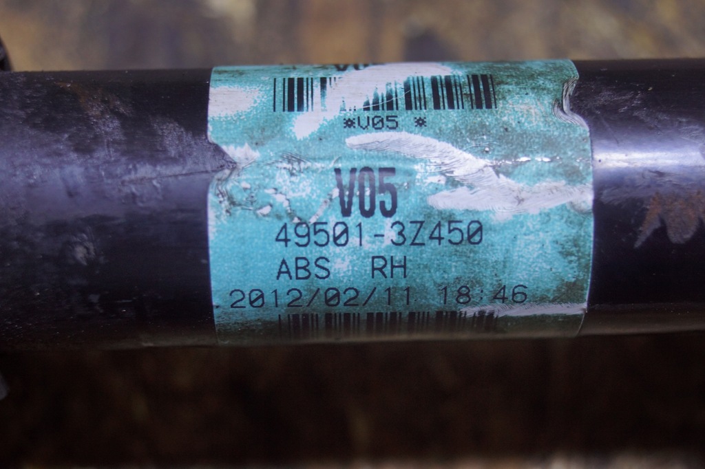 фото №9, Привідний вал правий перед hyundai i40 49501-3z450