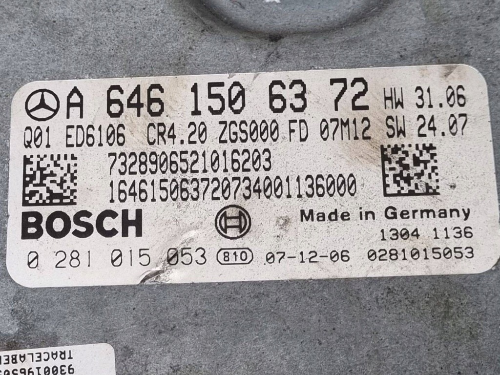 фото №5, Набор стартовый mercedes-benz sprinter w906 2008 a6461506372