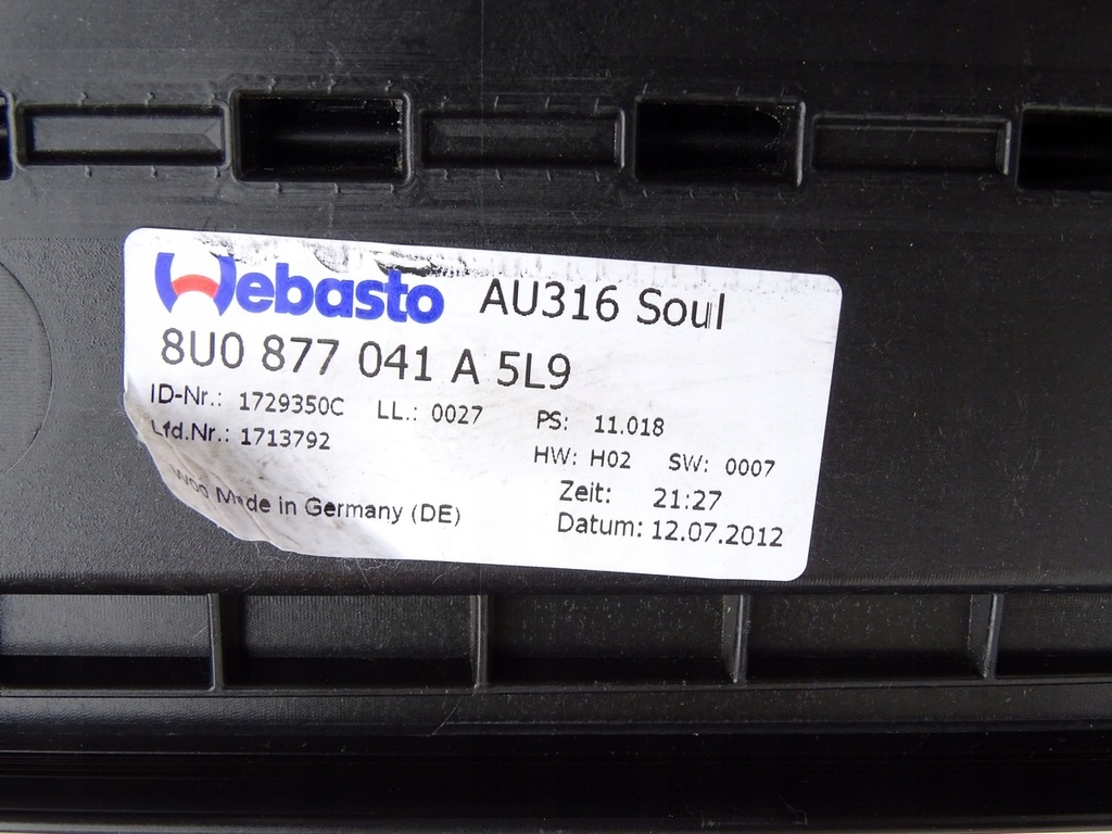 фото №11, Люк панорама дах скляний solar audi q3 8u 11-18r s-line 8u0877041a