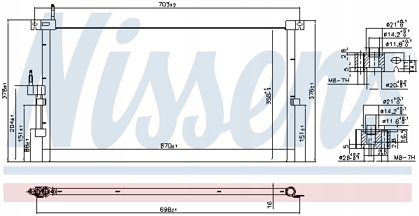 фото №2, Nowa радіатор кондиціонера jaguar x-type 01 02-