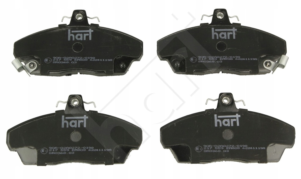 фото №1, Hart 217 559 набор тормозных колодок тормозных, тормоза дисковые