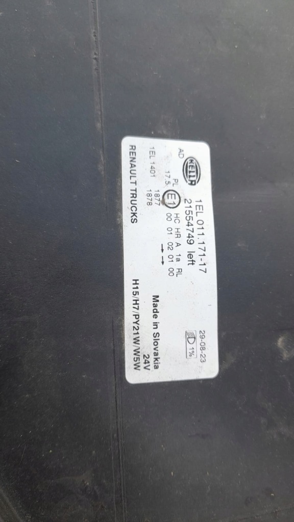 фото №2, Лампа фара renault premium dxi оригінал