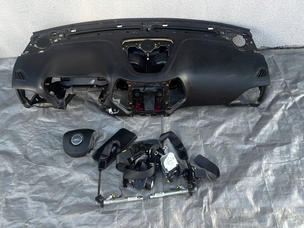 фото №1, Jeep cherokee kl lift консоль подушки безпеки ремені подушка безпеки демонтаж 2018-