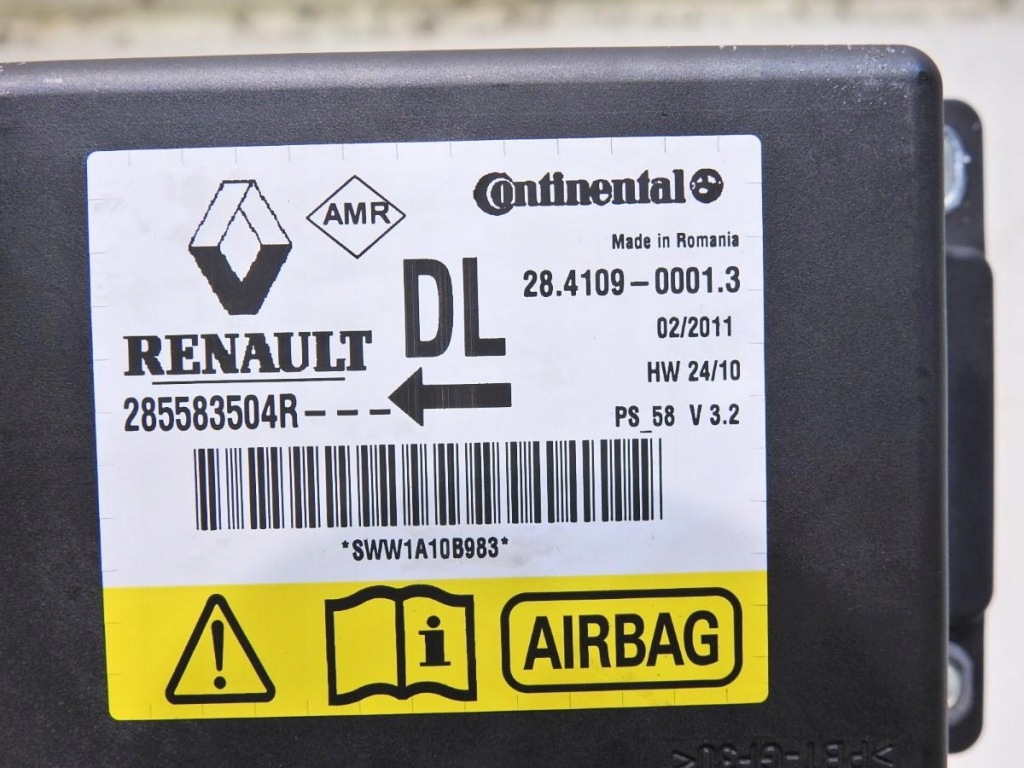 фото №6, Датчик air bag подушка безопасности renault latitude 285583504r 28.4109-0001.3