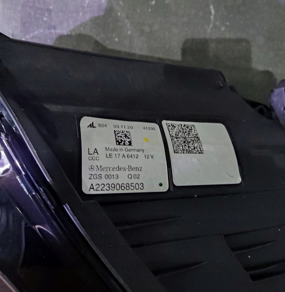 фото №12, Лампа mercedes s-klasa w223 digital light blue перед правая lub левая