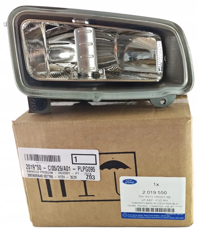 фото №16, Протитуманна фара лампа протитуманна права b-max 12- _ 2019550 _ av11-15k201-ab