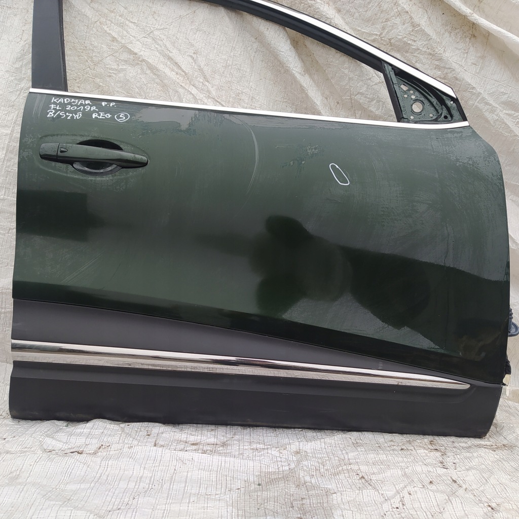 фото №2, Двері правий перед renault kadjar lift зелені