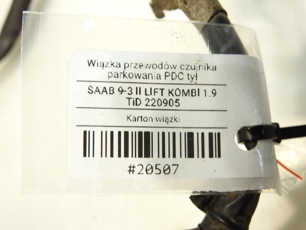 фото №6, Джгут електропроводка pdc задня saab 9-3 ii lift kombi