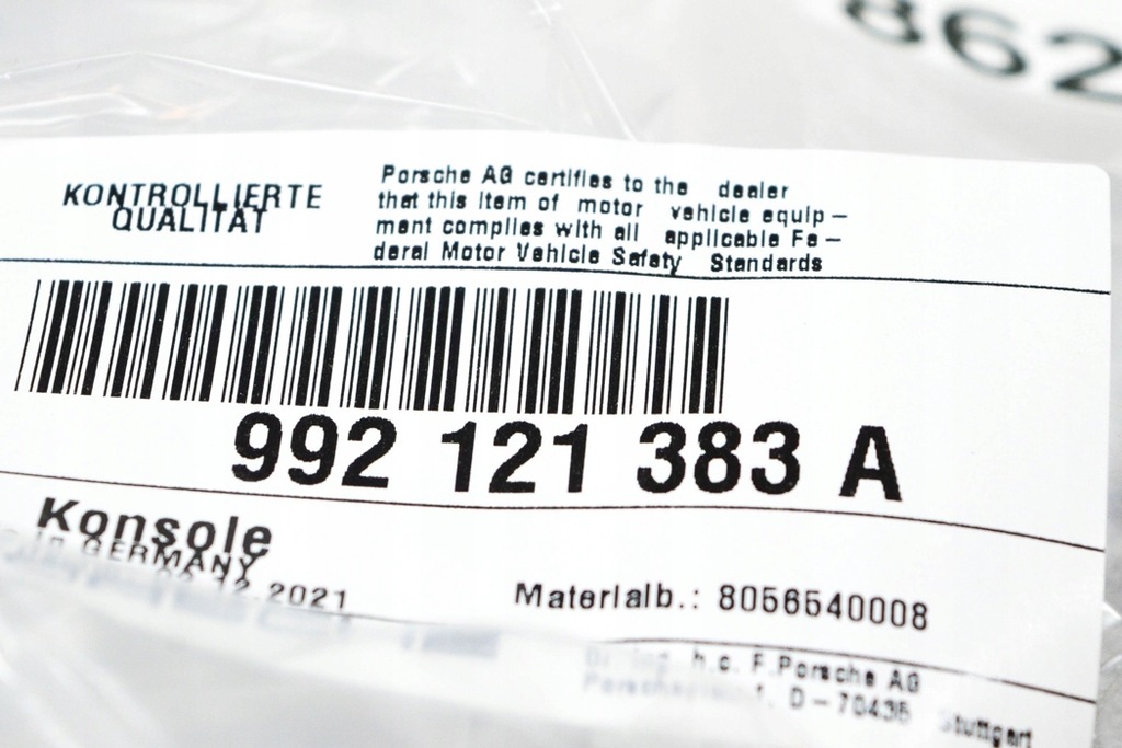 фото №6, Porsche 911.991.2 ліва захист радіатора вентилятора двигуна nowa оригінальний