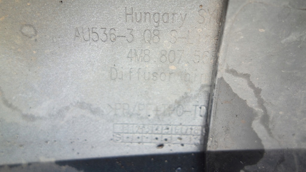 фото №8, Audi q8 4m8 sq8 спойлер накладка-спойлер бампера задняя // 969