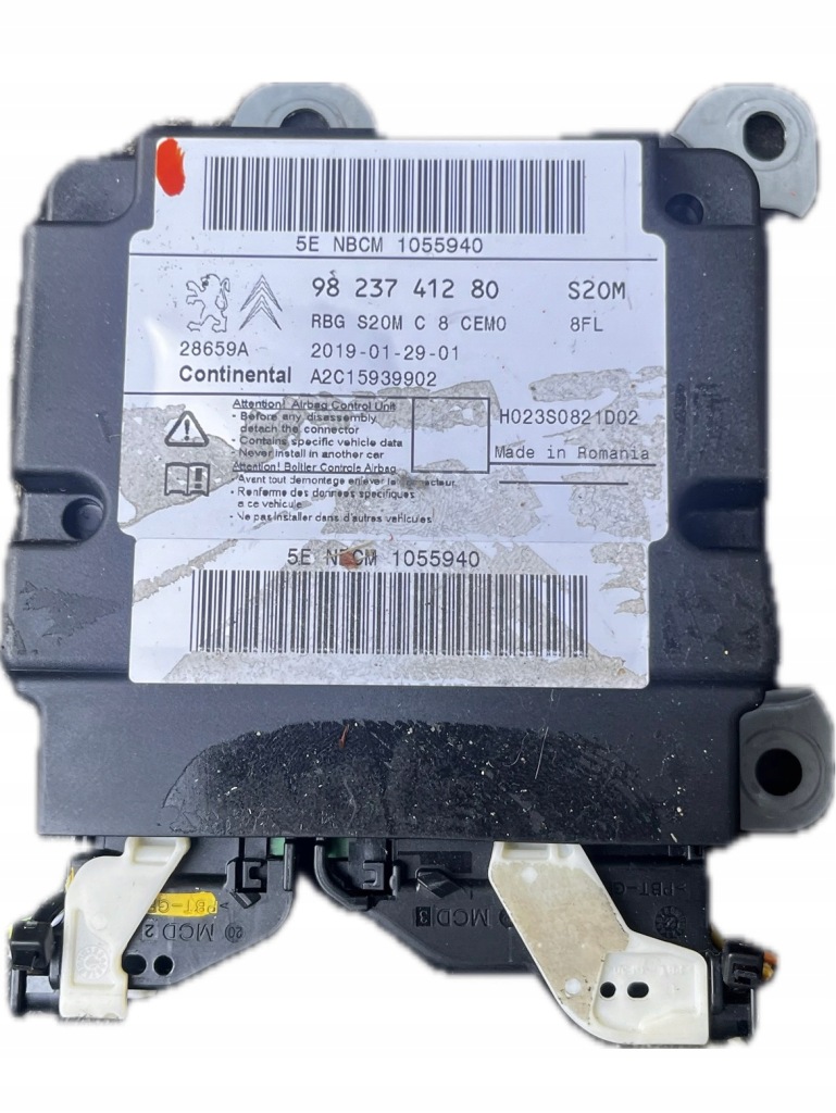 фото №1, Citroen berlingo iv модуль датчик подушка безопасности 9823741280