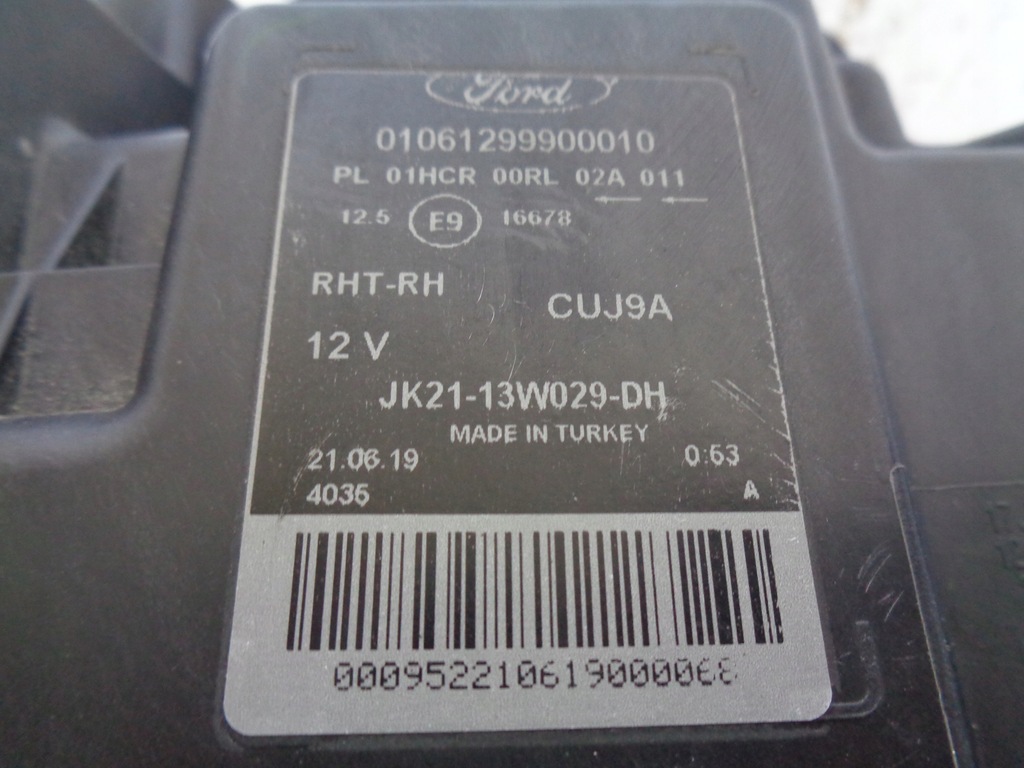 фото №11, Лампа права фара ford transit custom 18- lift led