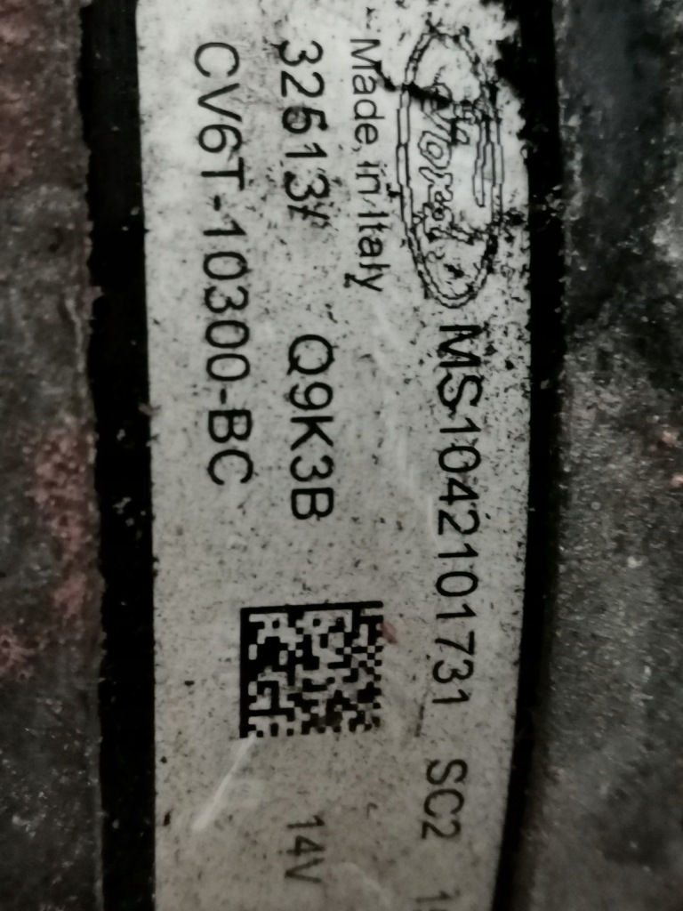 Генератор cv6t-10300-bc ford fiesta mk7 Оригинал