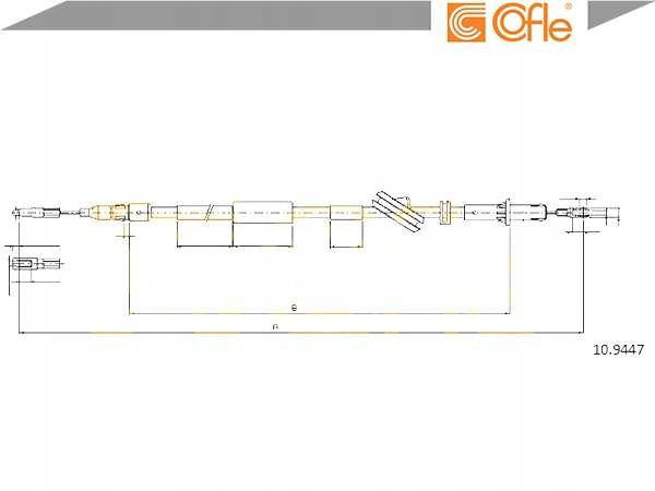 Тросик h-ca le mercedes e w211 02- 1742/1560 в Украине