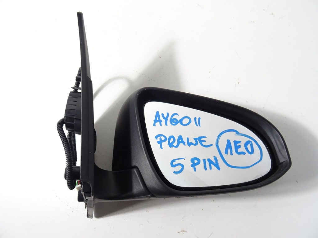 фото №10, Toyota aygo ii зеркало правое 1e0 5pin