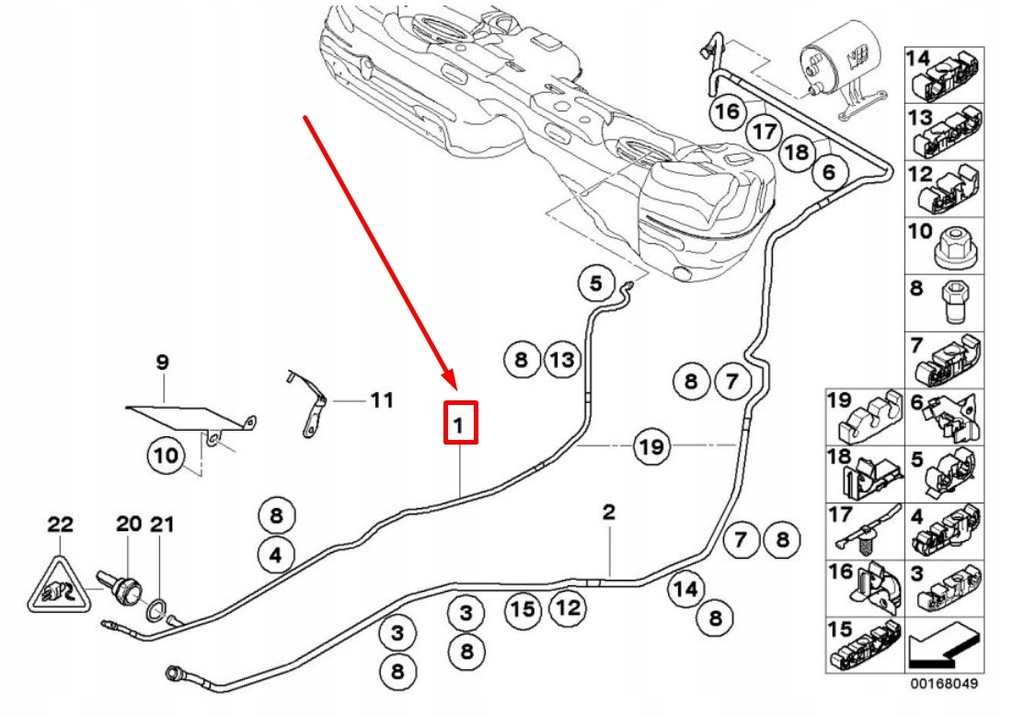 фото №8, Шланг топливный bmw 3 coupe e92 2284752 16122284752