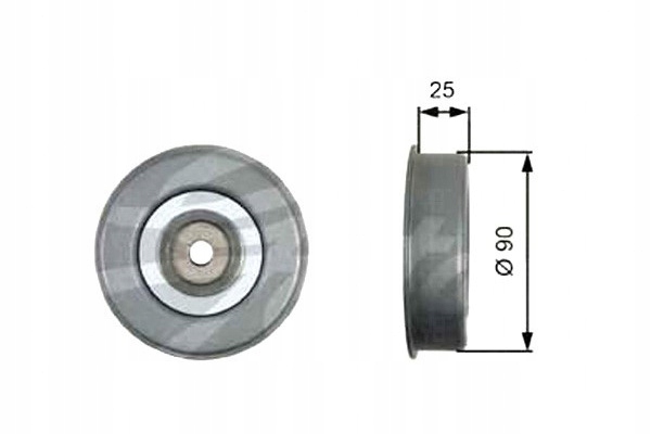 Gates ролик натяжителя ремень клиновой md166381 252 Цена