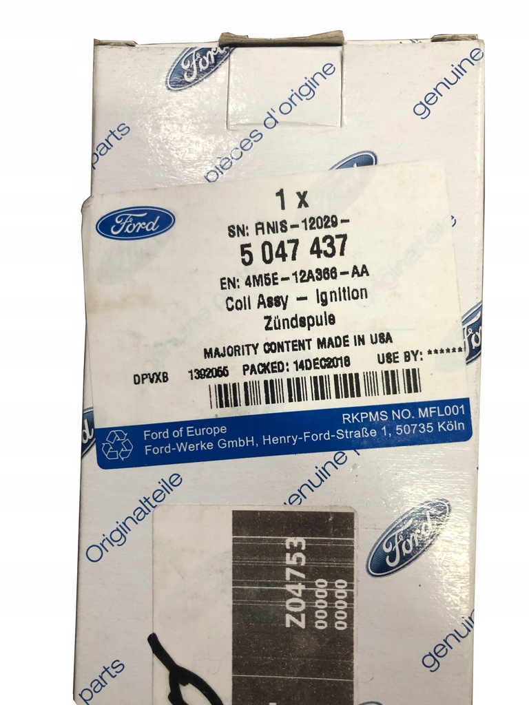 фото №4, Оригинал катушка зажигания ford