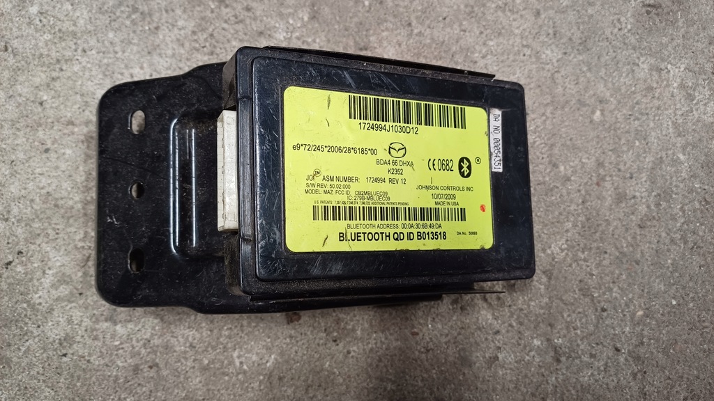фото №1, Mazda 3 09-13 bl модуль bluetooth bda466dhxa