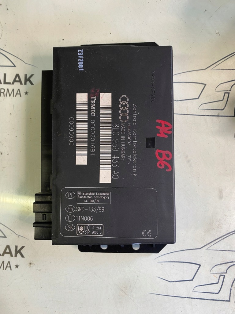 фото №1, Модуль комфорту audi a4 b6 b7 8e0959433aq