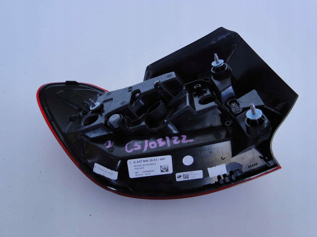 фото №7, Mercedes gla h247 247 лампа задняя правая led задняя