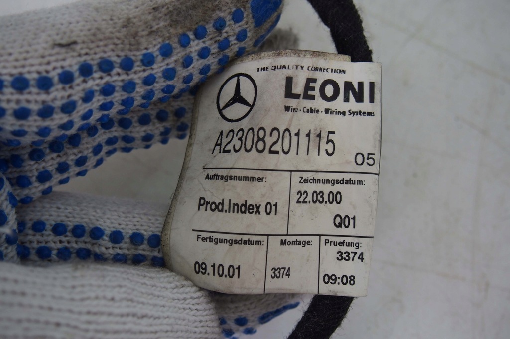 фото №4, Жгут дверь a2308201115 mercedes sl r230 eu europa