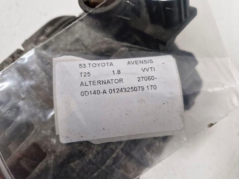 Toyota avensis t25 1.8 vvti генератор 27060-0d140-a 0124325079 Цена