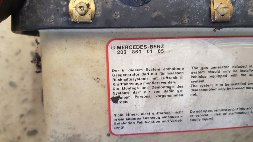 фото №3, Подушка пассажира подушка безопасности mercedes w140