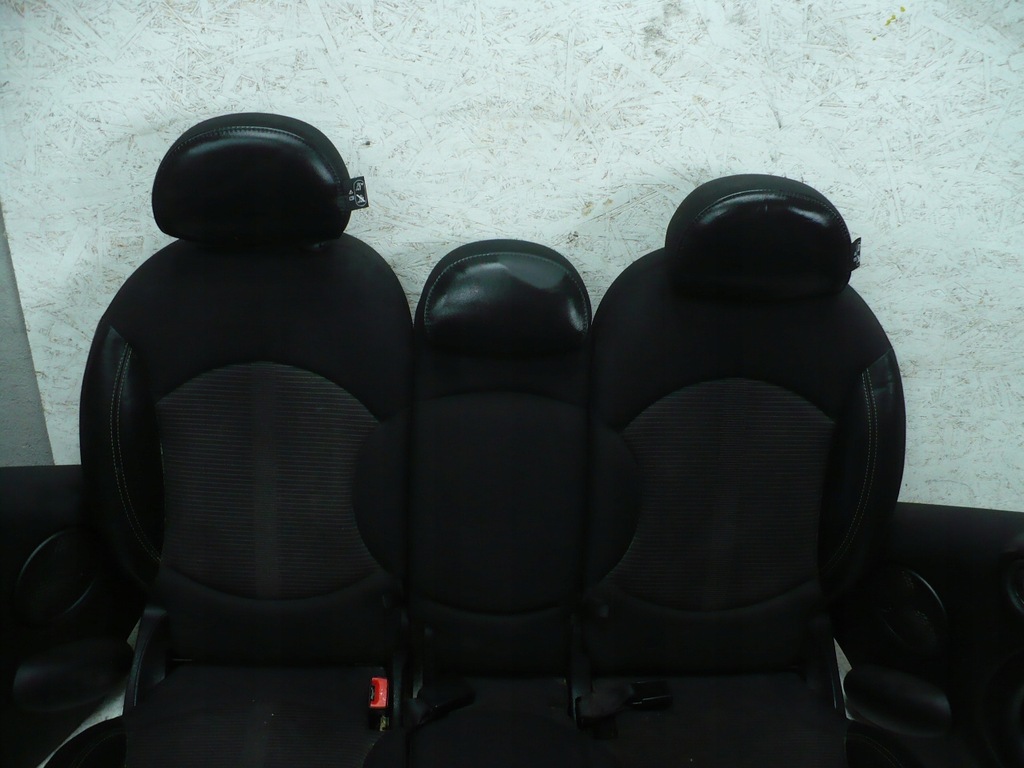 фото №7, Mini cooper s countryman r60 s сидіння / заднє сидіння / комплект напівшкіра обшивки