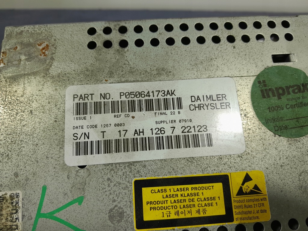 фото №6, Dodge charger 05-10 радио cd p05064173ak