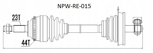 Приводной вал приводная npw-re-015 nty Доставка