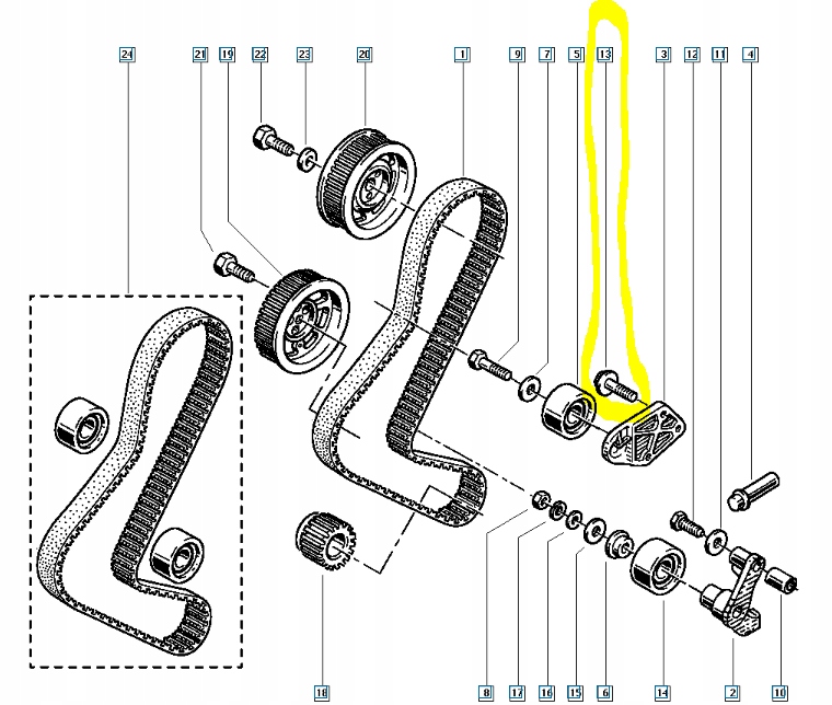 фото №7, Болт підшипник розподільного валу renault master 2 7701046569