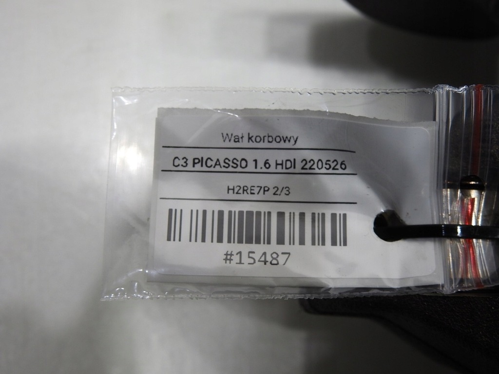 фото №7, Wał коленчатый citroen c3 picasso 1.6 hdi