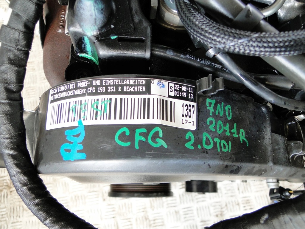 фото №10, Двигун 2.0tdi cfg seat alhambra 7n 7n0