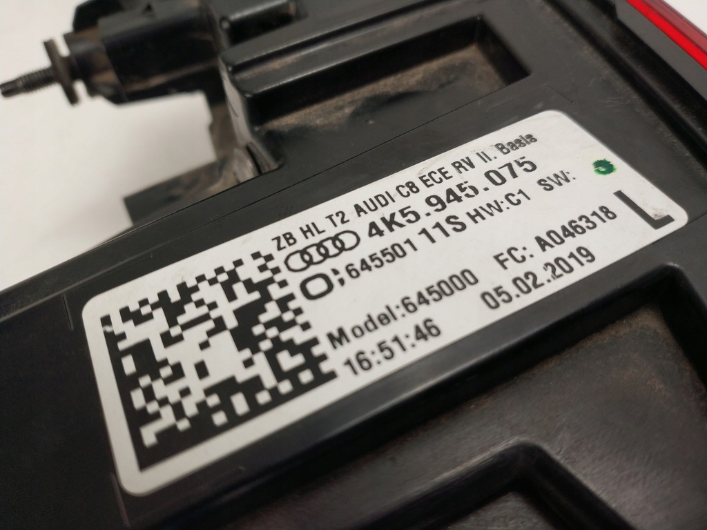 фото №6, Audi a6 c8 4k5 лампы задняя задние левая. k-ce