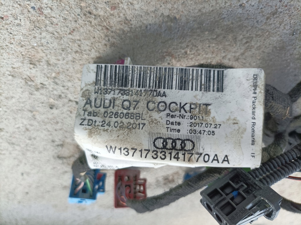 фото №13, Audi q7 15- электропроводка жгут панели консоли usa