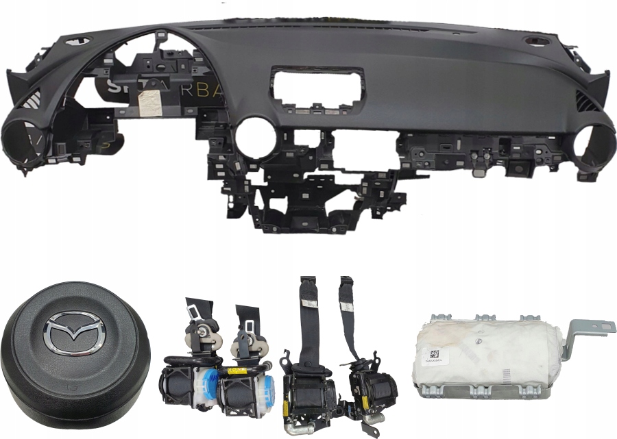 фото №1, Приборная панель консоль подушка безопасности ремни mazda 2 lift
