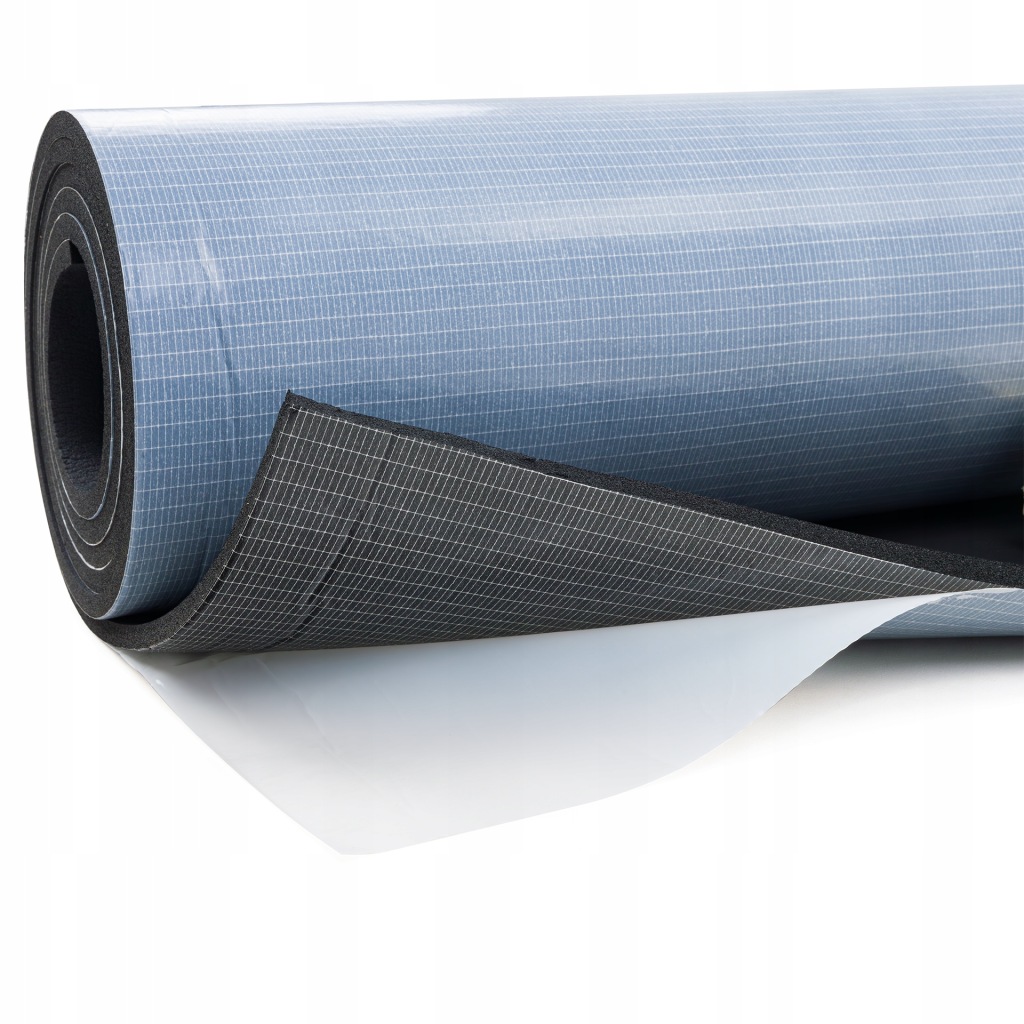 фото №13, Samoprzylepna мат пена резиновый 13mm wyciszająca kauczukowa na стены бока