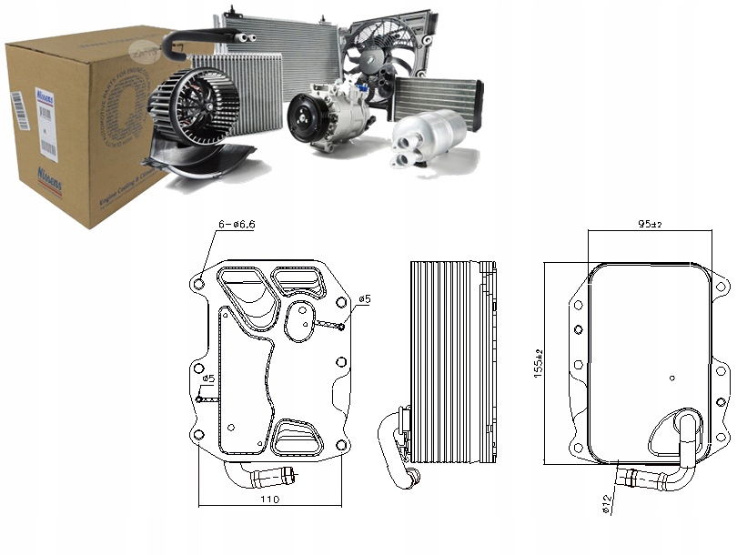 фото №16, Радиатор масла nissens 90852