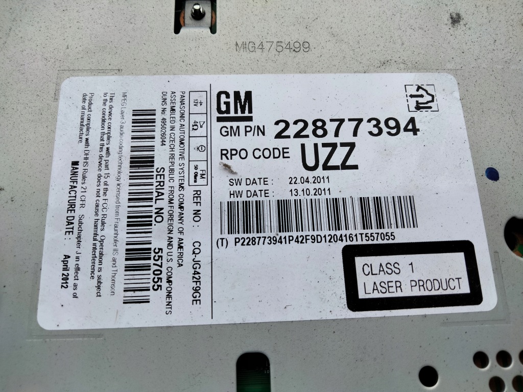 фото №3, Радио opel meriva b 22877394