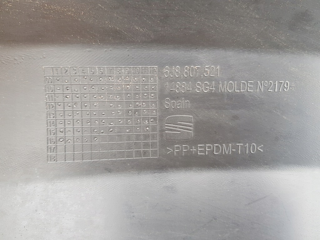 фото №11, Seat ibiza iv 6j kombi 09- диффузор накладка спойлер бампера задняя 6j8807521