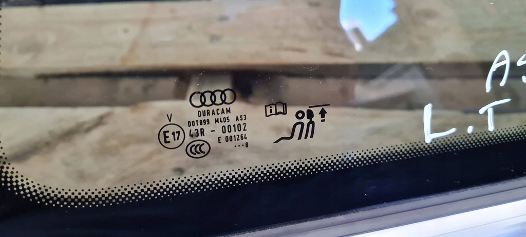 фото №11, Audi a5 2019 ліва сторона скло кузовна задня